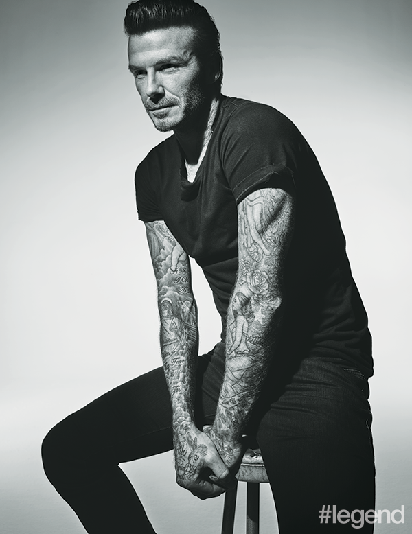 T-shirt by Balmain, jeans by Saint Laurent